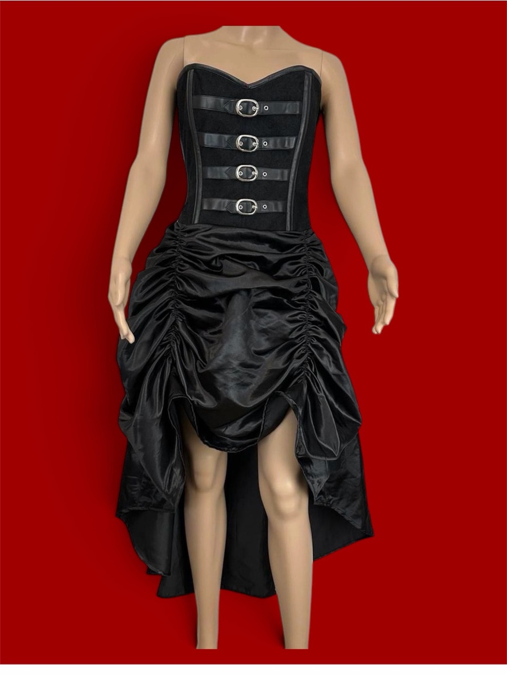 HAMAR Alt Goth Overbust Steampunk Corset Dress